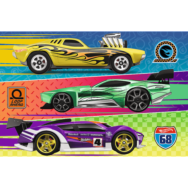 Дитячі пазли "Hot Wheels" 60 елементів Trefl 17389 - зображення 2