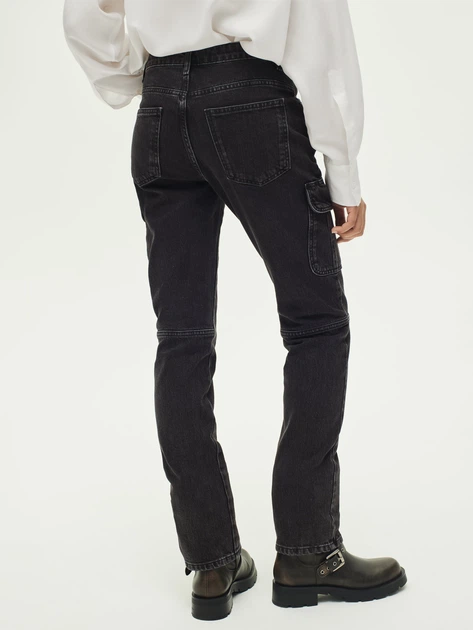 Джинсы Карго женские Zara 240479473 34 Черные (1159800715) - изображение 2