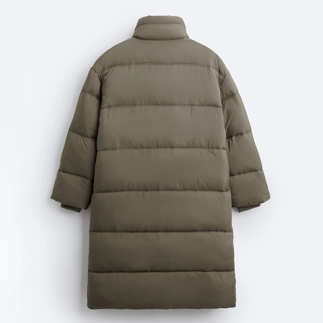Куртка зимова довга чоловіча Zara 380947600 XL Зелена (1159802034
