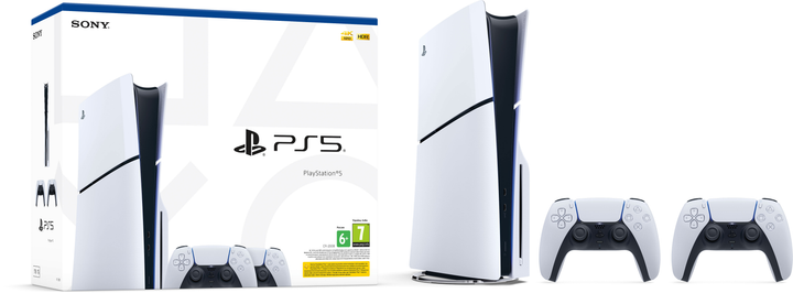 Ігрова приставка Sony PlayStation 5 Slim Blu-ray (2 геймпади Dualsense) - зображення 4