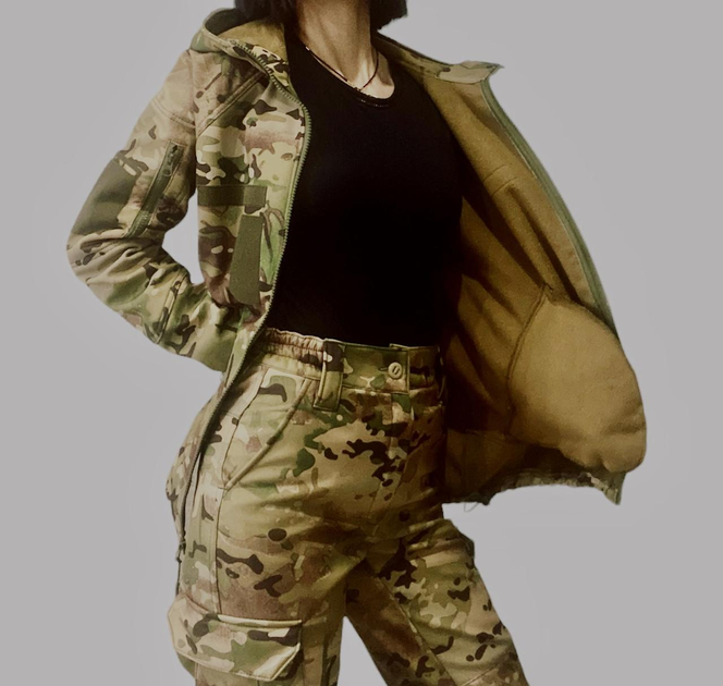Женские тактические штаны утепленные софтшелл 44 мультикам - изображение 2
