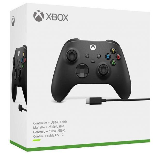 Геймпад Беспроводной Контроллер Microsoft Xbox Series X / S Wireless Controller with Bluetooth Carbon Black + Кабель Type-C - изображение 1