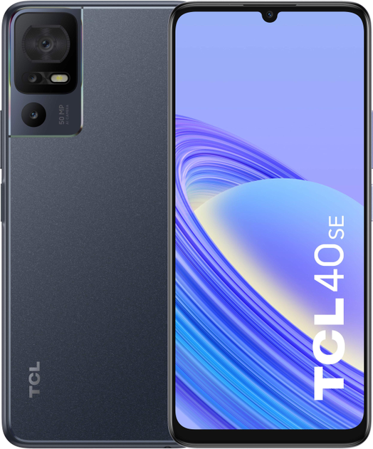 Smartfon TCL 40 SE 6/256GB Dark Grey (T610K2-2ALCA112) - obraz 1