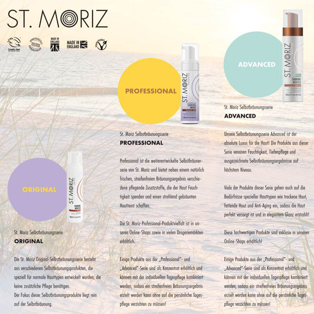 Mus do opalania ST.Moriz Advanced Pro Colour Correcting Mousse z zaawansowanymi efektami korekcji Ultra Dark 200 ml (5060427357748) - obraz 2