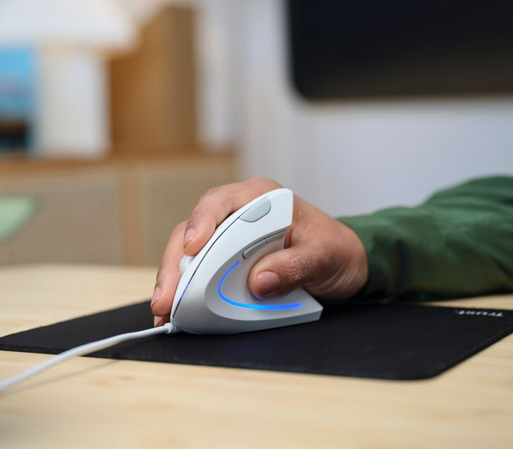 Мышь Trust Verto Ergonomic USB White (TR25133) - изображение 9