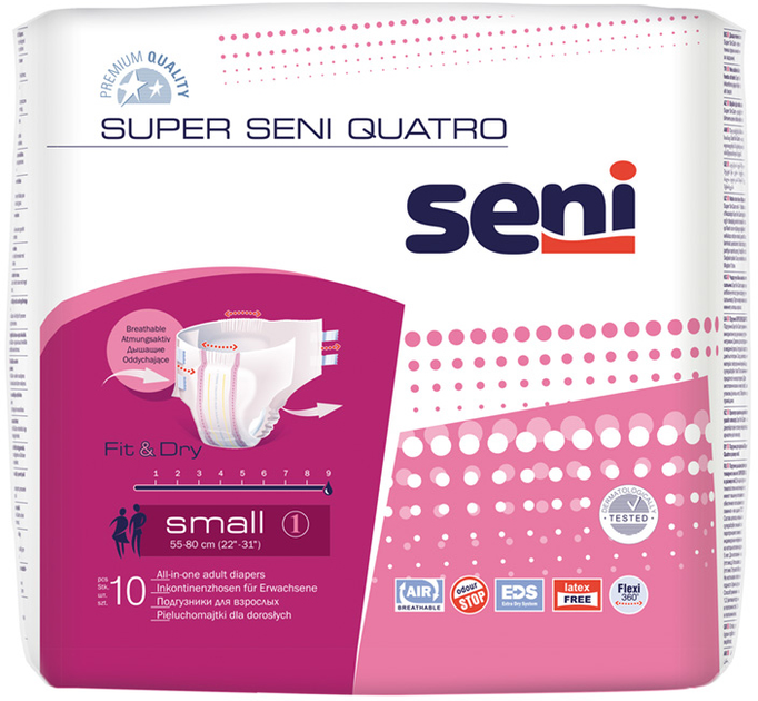 Majtki urologiczne Seni Super Quatro S 10 szt (5900516694159) - obraz 1