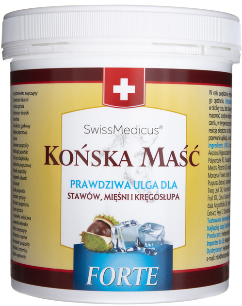 Maść końska chłodząca Herbamedicus Swissmedicus Forte 500 ml (7640133073378) - obraz 1