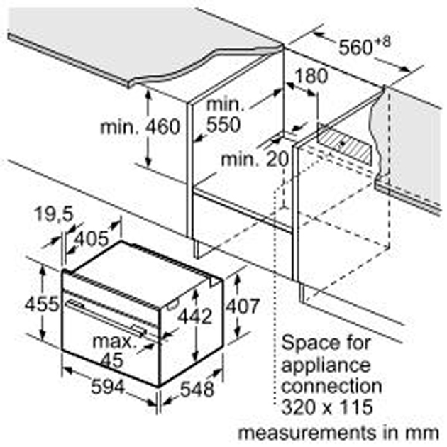 Вбудована духова шафа Bosch CMG7241B1 - зображення 7