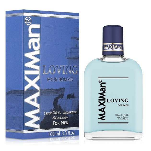 Туалетна вода для чоловіків MAXIMAN LOVING, 100 мл - Фото 1 Туалетна вода для чоловіків MAXIMAN LOVING, 100 мл - зображення 1