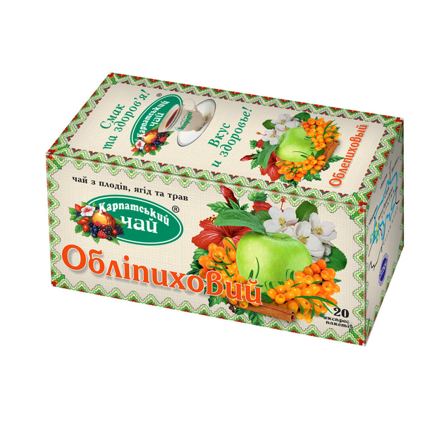 Карпатский чай Облепиха с корицей 20 экспресс-пакетиков - изображение 1