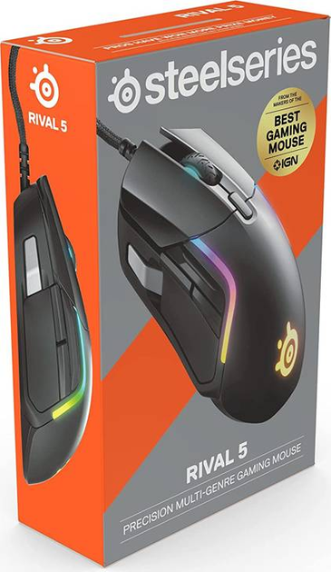 Mysz SteelSeries Rival 5 (813682027360) - obraz 6