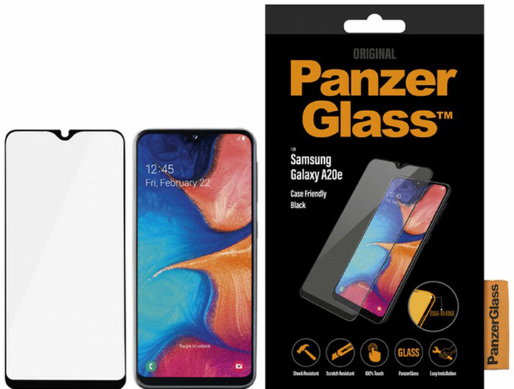 Захисне скло Panzer Glass Edge-to-Edge для Samsung Galaxy A10e/A20e Black (5711724071966) - зображення 1