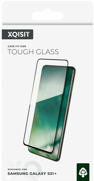 Захисне скло Xqisit Edge-to-Edge Tough Glass для Samsung Galaxy S21 Plus Clear (4029948201191) - зображення 2