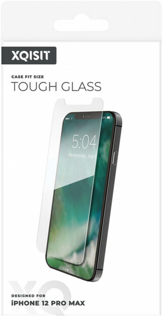 Захисне скло Xqisit Edge-to-Edge Tough Glass для Apple iPhone 12 Pro Max Clear (4029948098685) - зображення 2