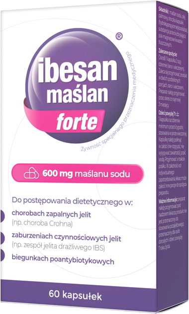 Капсулы для пищеварения Natur Produkt Pharma Ibesan Maślan Forte 60 шт (5906204021894) - изображение 1