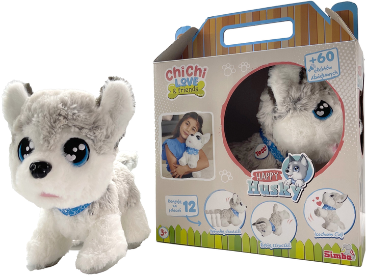 Pies Simba Chi Chi Love Happy Husky 30 cm (4006592089337) - obraz 1