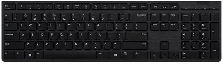 Клавіатура бездротова Lenovo Professional Wireless Rechargeable Keyboard (4Y41K04068) - зображення 1