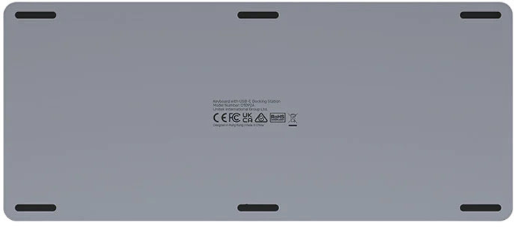 Klawiatura przewodowa Unitek 9-in-1 USB-C Keyboard Hub Szary (4894160049636) - obraz 4