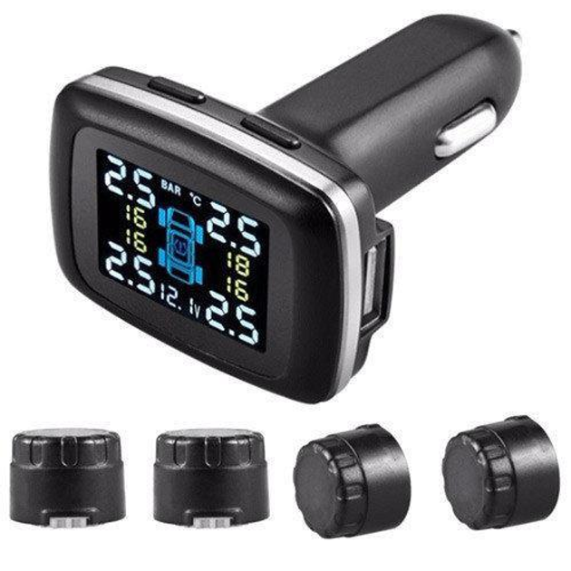 Система контроля давления в шинах TPMS ЖК USB TP620 с внешними датчиками - изображение 2