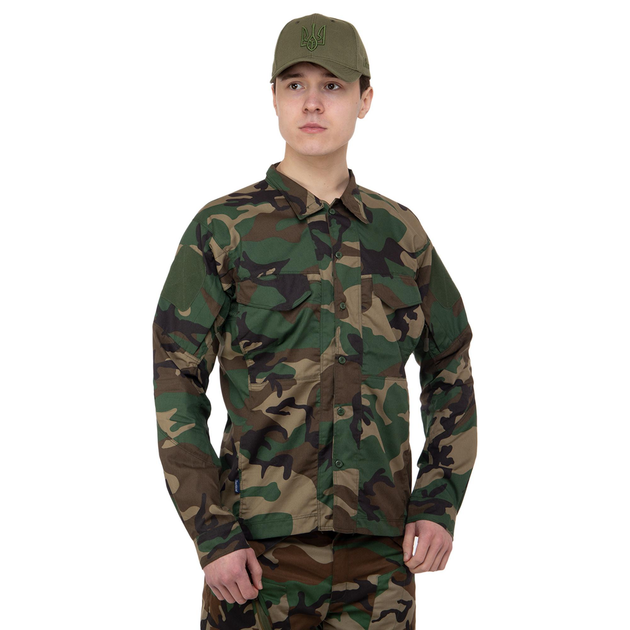 Китель тактичний Military Rangers ZK-JK6006 L Камуфляж Woodland - зображення 1