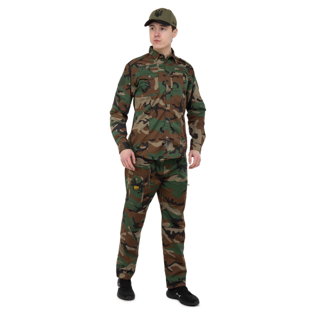 Костюм тактический (рубашка и брюки) Military Rangers ZK-SU1127 L Камуфляж Woodland - изображение 1