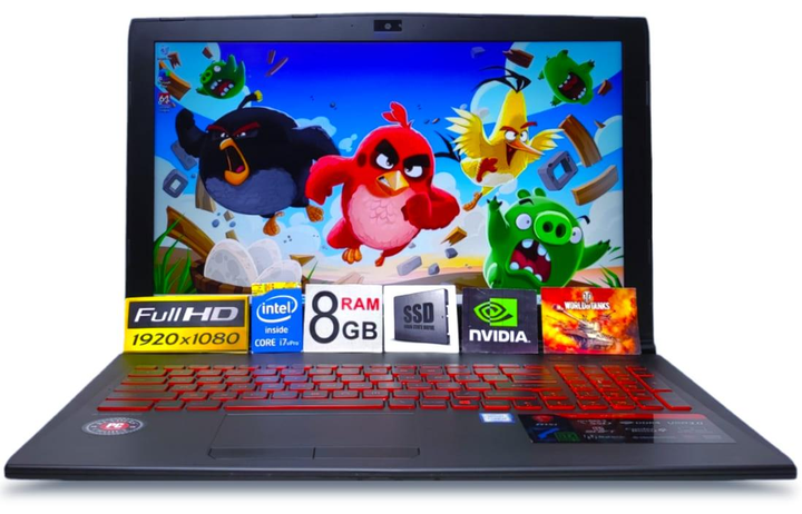 Ноутбук MSI 15 MS-16J9 1920×1080/ Core i7-7700HQ/ 8Gb/ SSD128GB+ 1TB ...