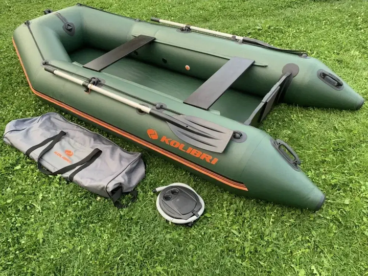 Kolibri KM-330 (Колібрі КМ-330) надувний моторний човен темно-зелений ...