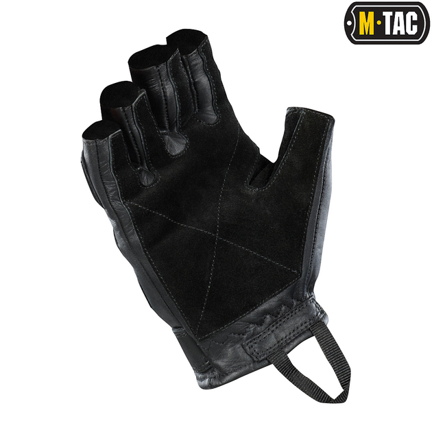 Перчатки кожаные беспалые Tactical Mk.1 M-Tac Black Assault 2XL - изображение 2