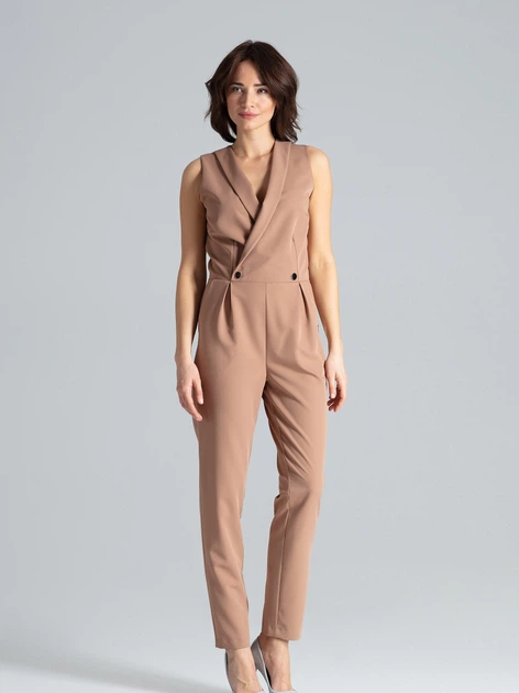 Kombinezon damski Lenitif L040 S Brązowy (5902194369015) - obraz 3