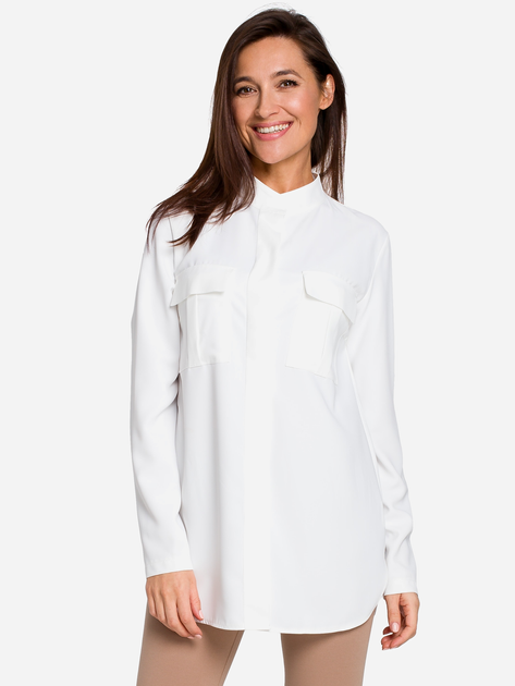 Туніка-сорочка жіноча Stylove S144 XL Екрю (5903068436673) - зображення 1