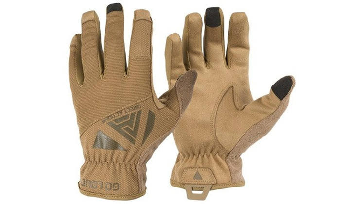Тактичні сенсорні рукавиці Helikon-Tex Direct Action Light Gloves Койот M - зображення 1