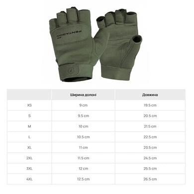 Рукавиці тактичні безпалі Pentagon Duty Mechanic 1/2 Gloves Олива L - зображення 2
