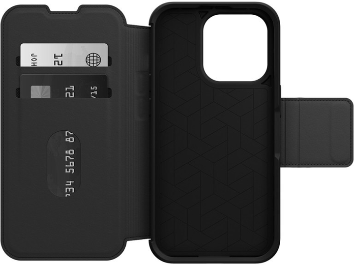 Чохол-книжка Otterbox Strada для Apple iPhone 14 Pro Shadow Black (840262381802) - зображення 3