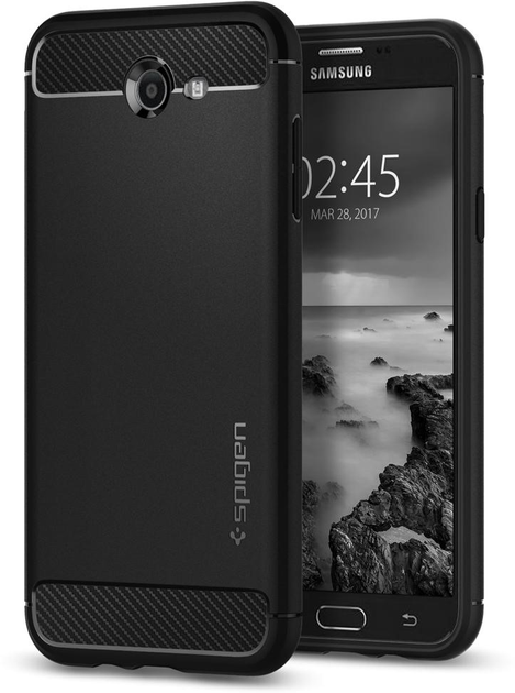 Панель Spigen Rugged Armor US Version для Samsung Galaxy J7 Black (8809522194004) - зображення 1