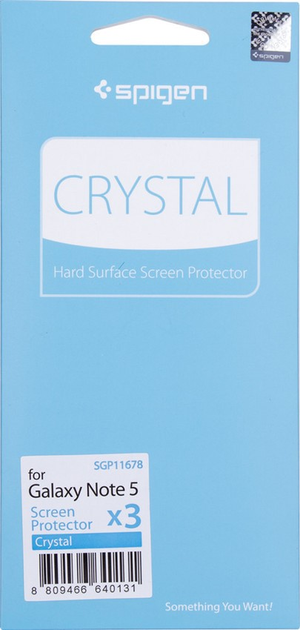 Folia ochronna Spigen Screen Protector Crystal do Samsung Galaxy Note 5 Clear (8809466640131) - obraz 1