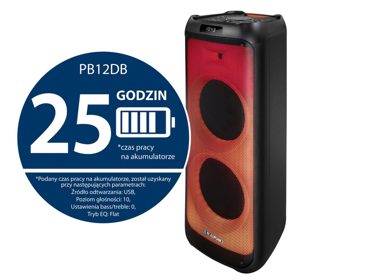 Głośnik przenośny Blaupunkt PartyBox PB12DB (5901750505058) - obraz 1