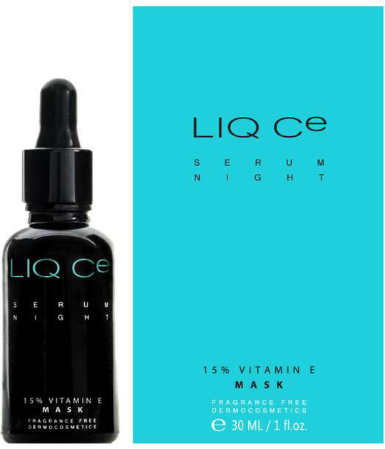 Сироватка для обличчя Liqpharm Liq CE Night 15% Vitamin E Mask 30 мл (5904730276061) - зображення 1
