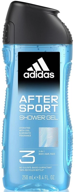 Żel pod prysznic Adidas After Sport 250 ml (3616303458881) - obraz 1