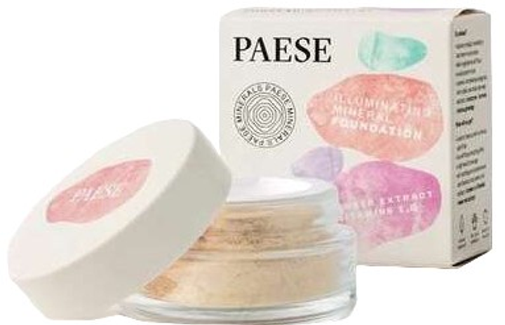 Mineralny puder do twarzy Paese Illuminating Mineral Foundation 200N Light Beige 7 g (5902627621314) - obraz 1