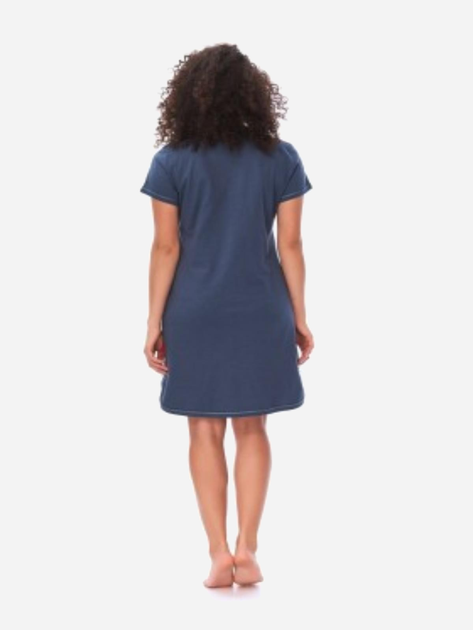 Нічна сорочка жіноча бавовняна Doctor Nap TCB.9505 M Темно-синя (5902701134679) - зображення 2