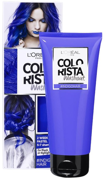 Крем-фарба для волосся L'Oreal Paris Colorista Washout Indigohair 100 г (3600523413669) - зображення 1