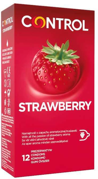 Prezerwatywy Control Strawberry 12 szt (8852961022049) - obraz 1