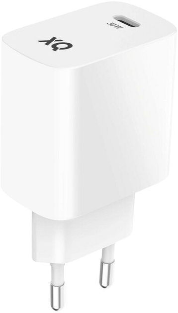 Зарядний пристрій Xqisit NP Travel Charger Single USB-C PD30W White (4029948221670) - зображення 2