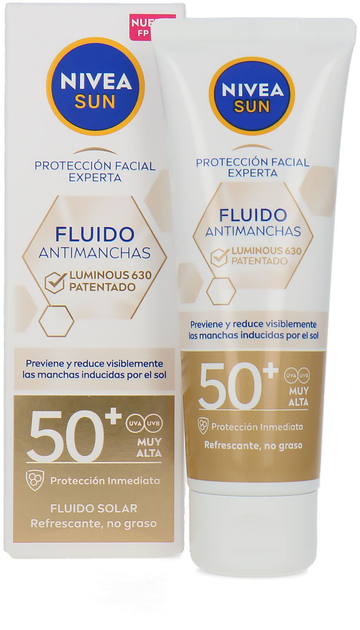 Fluid przeciwsłoneczny NIVEA Sun Antimanches Facial Luminous SPF 50 40 ml (4005900993878) - obraz 1