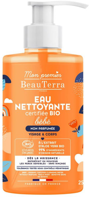 Дитяча міцелярна вода BeauTerra Bio Baby Cleansing Water 750 мл (3770008167575) - зображення 1