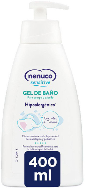 Гель для душу Nenuco Sensitive Bath Gel 400 мл (8428076000687) - зображення 1