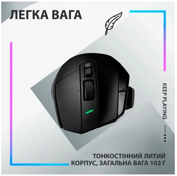 Мышь G502 X LIGHTSPEED Black (910-006180) Logitech 000335851 - Фото 6 Мышь G502 X LIGHTSPEED Black (910-006180) Logitech 000335851 - изображение 6