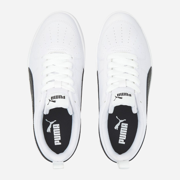 Підліткові кеди для дівчинки Puma Rickie Jr 384311-03 38 Білі з чорним (4064536267760) - зображення 5