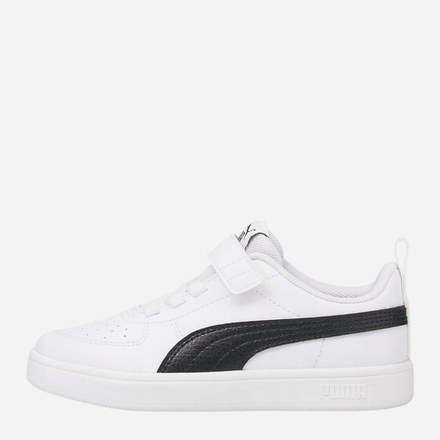 Sneakersy dziecięce dla dziewczynki na rzepy Puma Rickie AC+ PS 385836-03 29 Białe z czarnym (4064535896886) - obraz 3