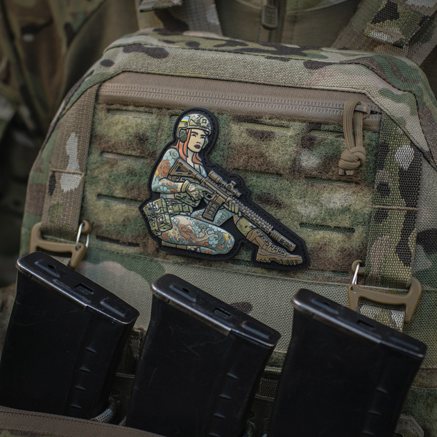 Нашивка M-Tac Tactical girl №2 Якудза redhed PVC MC - изображение 2